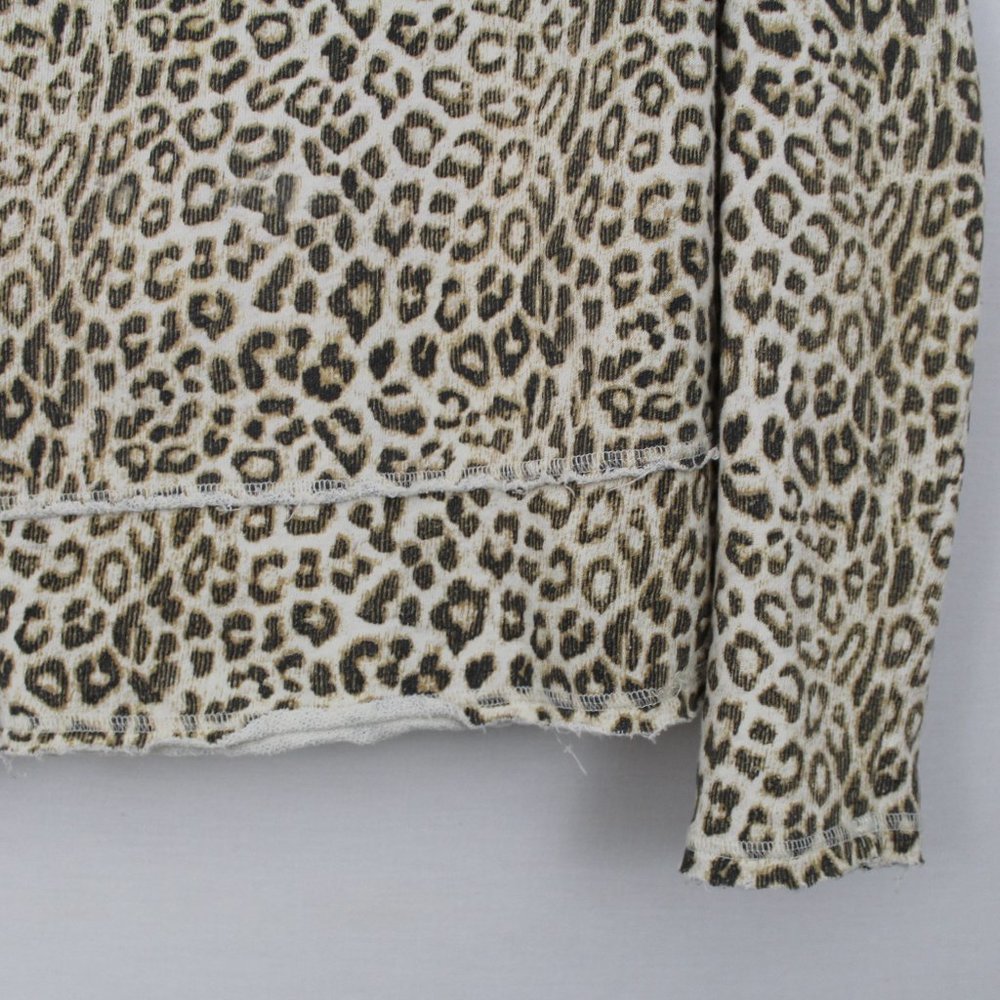 Free People Leopard/ Cheetah Print Cowl Neck Top - Picture 5 of 16